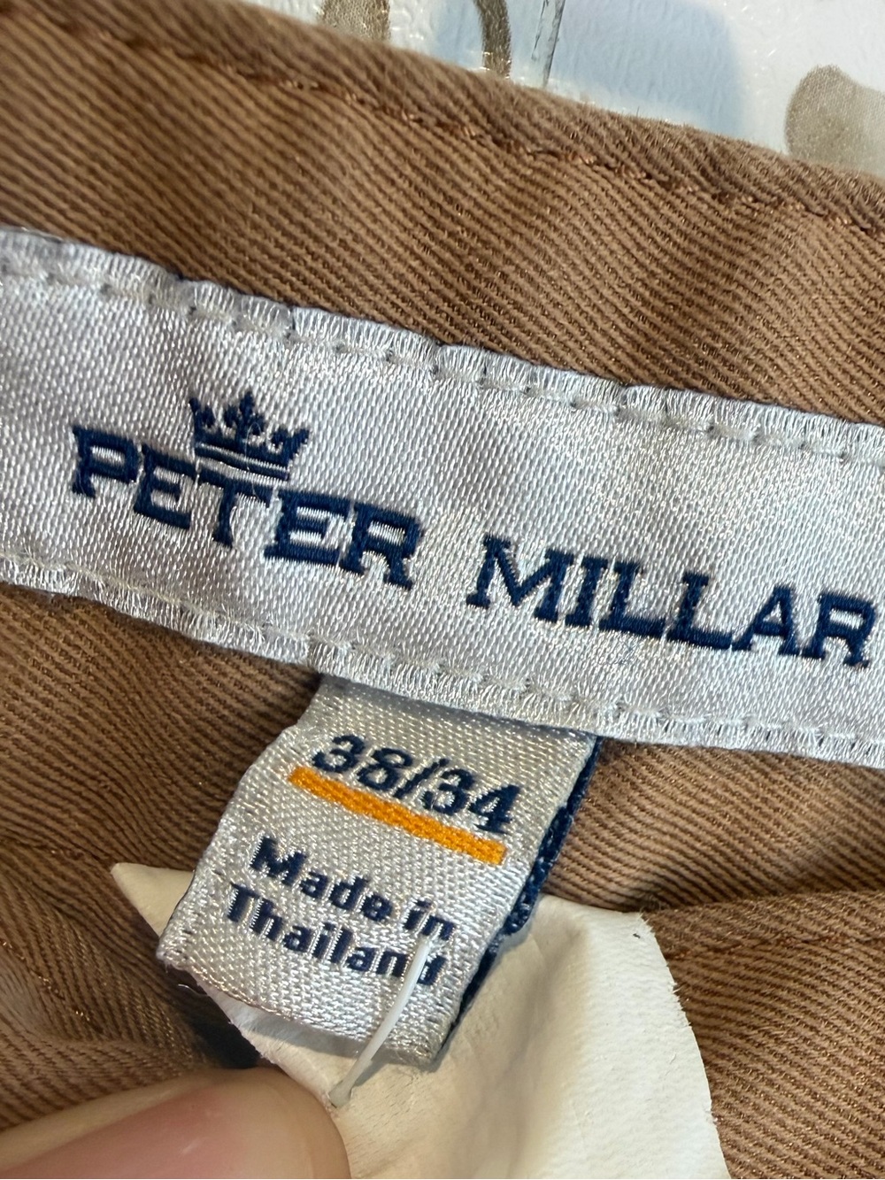 Peter Millar Dark Khaki Chino Pants size 38 - Picture 4 of 9